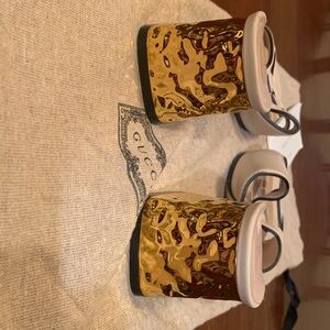 Brand new, authentic, limited edition nude Gucci mules, size 37Euro/7 US,limited